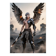 Ashes of Grace - Angel 落ちた Warrior Poster