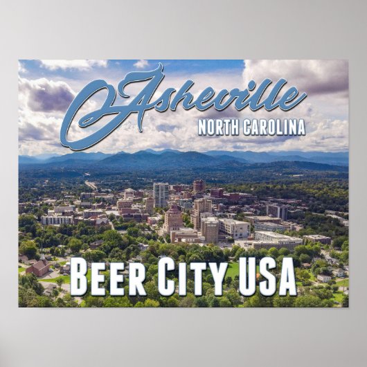 🍺 Asheville Beer City USA Poster ポスター (正面)