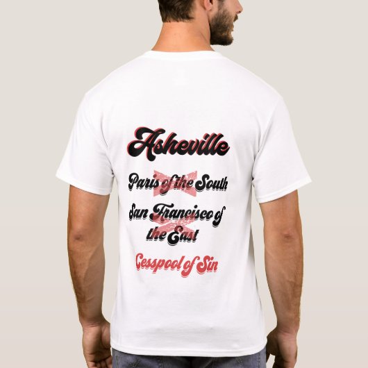 Asheville - Cesspool of Sin Tシャツ (裏面)