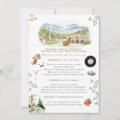 Asheville NC Bachelorette Weekend Itinerary 招待状 (正面)