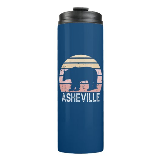 Asheville North Carolina Retro Bear タンブラー (正面)