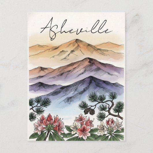 Asheville Postcard ポストカード (正面)