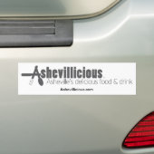 Ashevillicious バンパーステッカー (車上)