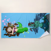 Äshi "Meerjungäsh" ビーチタオル (正面)