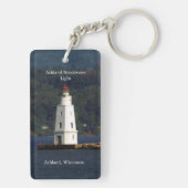 Ashland Breakwater Light長方形キーチェーン キーホルダー (裏面)