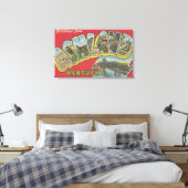 Ashland, Kentucky – 大きな文字のシーン キャンバスプリント (インサイチュ (寝室))