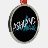 Ashland Oregon Mountains メタルオーナメント (右)