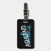 Ashland Oregon Mountains ラゲッジタグ (正面縦)