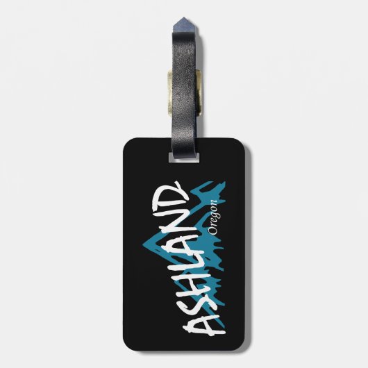 Ashland Oregon Mountains ラゲッジタグ (裏面縦)