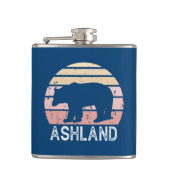 Ashland Oregon Retro Bear フラスク (正面)