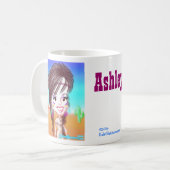 Ashleyのインドの風刺漫画のマグ コーヒーマグカップ (正面左)