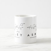 Ashleyのペプチッド名前のマグ コーヒーマグカップ (中央)