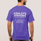 Ashleyの報復者のスポンサー Tシャツ (裏面)