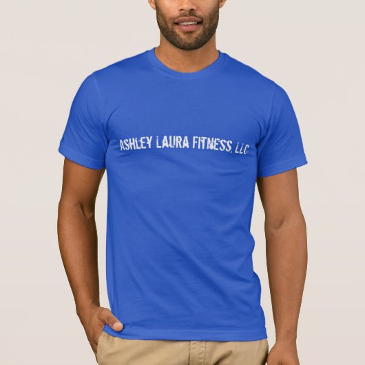 AshleyローラFitenssのLLCのロイヤルブルーのTシャツ Tシャツ (正面)