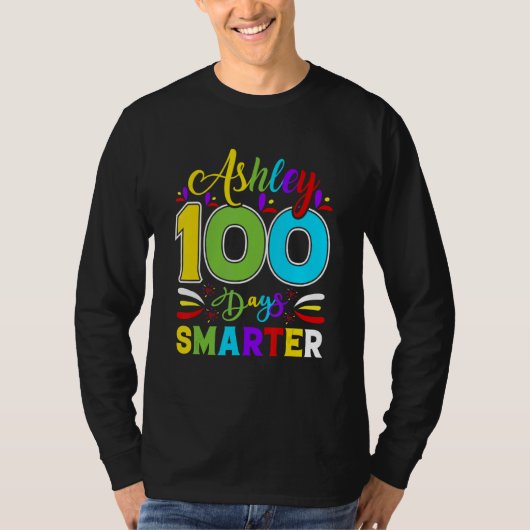 Ashley 100 Days Smarte  Student Teacher Tシャツ (正面)