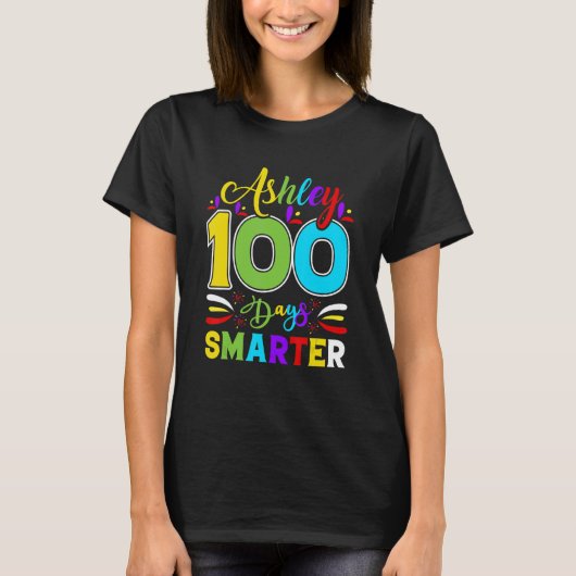 Ashley 100 Days Smarte Student Teacher Tシャツ (正面)