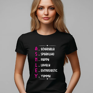 Ashley Acronymデザイン(おもしろい個人用設定) Tシャツ