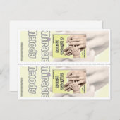 Ashley Chunellのしおりによる"奇跡のメロディー" ポストカード (正面/裏面)