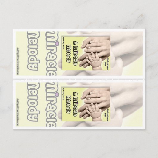 Ashley Chunellのしおりによる"奇跡のメロディー" ポストカード (正面)