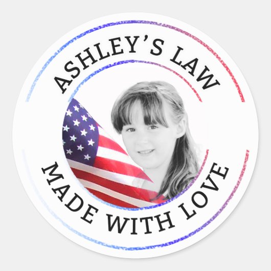 Ashley's Law Sticker ラウンドシール (正面)