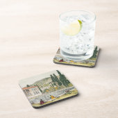 Ashref、ペルシャのプレート80の宮殿そして庭 コースター (右側)