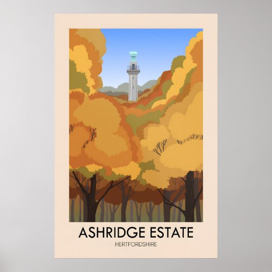 Ashridge Estate Travel Poster ポスター (正面)