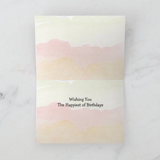 Ash's birthday card 2025 カード (内部)