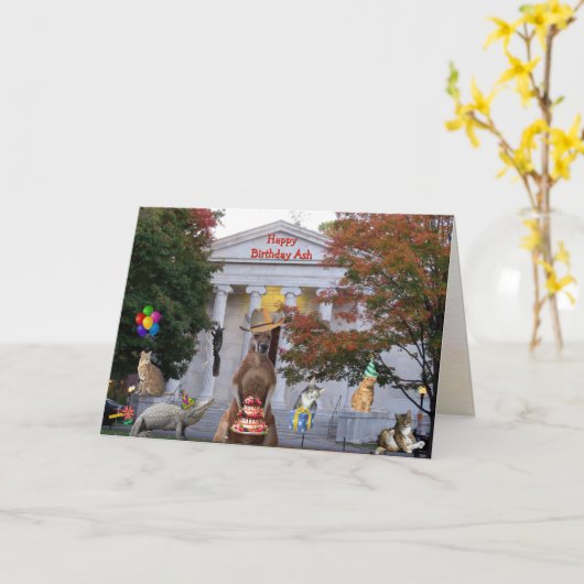 Ash's birthday card 2025 カード (黄色い花)