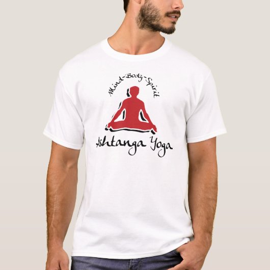 AshtangaのヨガのTシャツ Tシャツ (正面)