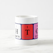 Ashtonの周期表の名前のマグ コーヒーマグカップ (中央)