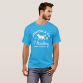 Ashton & Co. K9 アカデミー ワンカラーホワイトロゴ Tシャツ (正面フル)