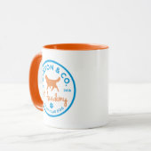 Ashton & Co. K9 アカデミー 11 oz. 2色 サークルロゴ マグカップ (正面左)