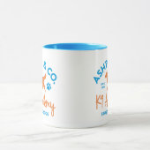 Ashton & Co. K9 アカデミー 11 oz. 2色 薄青ロゴ マグカップ (中央)