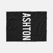Ashton - Cool New Funny Name Fan Gift Tee  フリースブランケット (正面(横))