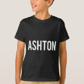 Ashton - Cool New Funny Name Fan Gift Tee  Tシャツ (正面)