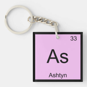 Ashtyn Name Chemistry要素周期表 キーホルダー