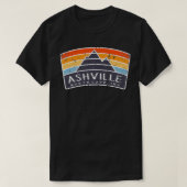 Ashville North Carolina Mountain Vacation Art Grap Tシャツ (デザイン正面)
