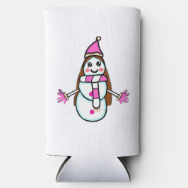 Asiによるオリジナルキャラクター、CoolerSnow Woman スリム缶クーラー