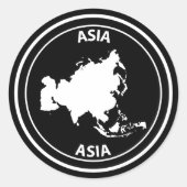 Asia ラウンドシール (正面)