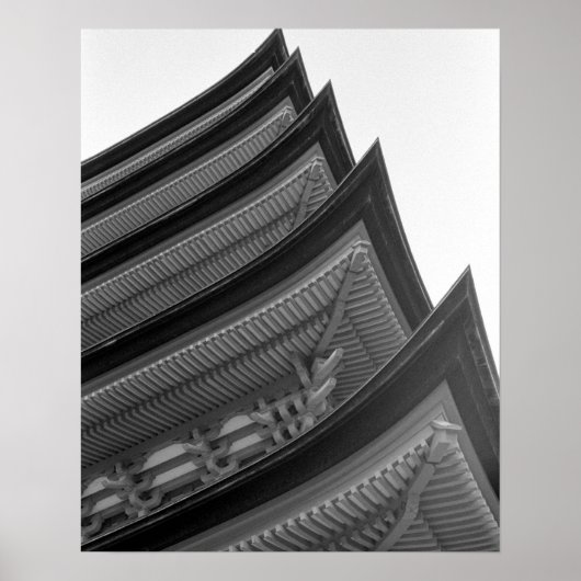 Asia, Japan, Miyajima. Temple detail ポスター (正面)
