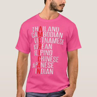 Asian American Pride We Are All Americans  Tシャツ