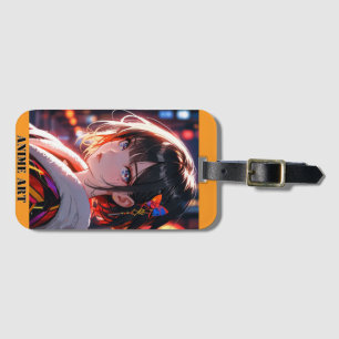 Asian anime cute girl design ラゲッジタグ