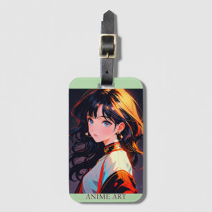 Asian anime cute girl design ラゲッジタグ