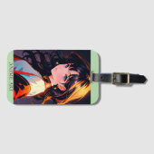 Asian anime cute girl design ラゲッジタグ (正面横)