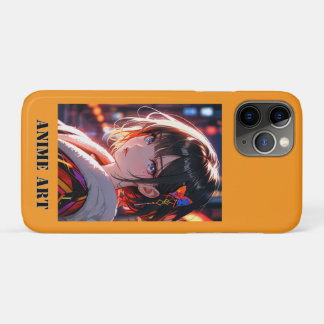 Asian anime cute girl design iPhone 11 proケース