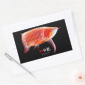 Asian Arowana の優良製品 長方形シール (封筒)