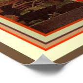 Asian Art Deco Poster  13 x 19 ポスター (角)