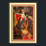 Asian Art Deco Poster  13 x 19 ポスター<br><div class="desc">Colorfully Stunning,  Asian Art Deco Poster 13 x 19</div>