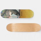 Asian Art Fish Gold Personalized Skateboard スケートボード (横)