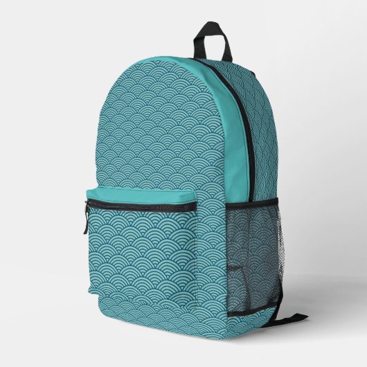 Asian Art Pattern Backpack  プリントバックパック (裏面右端)